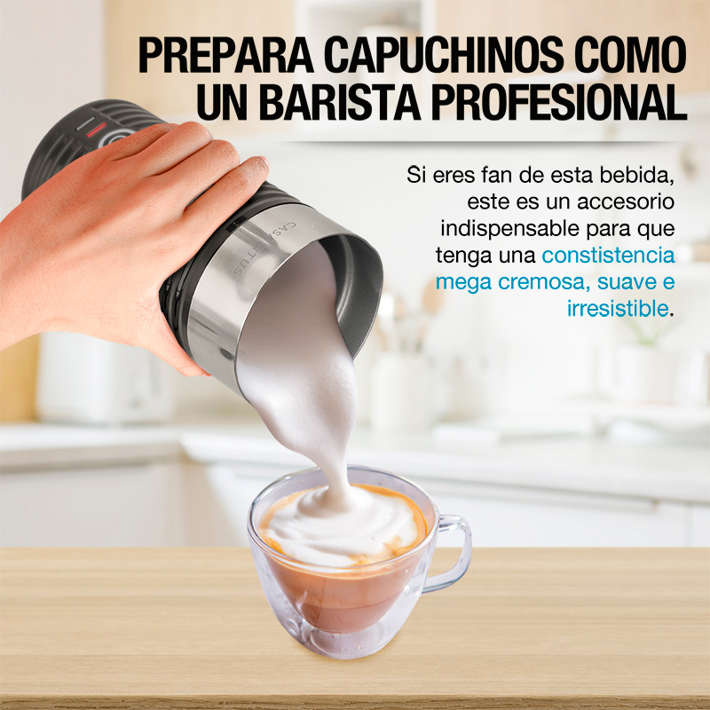 Foto 5 | Espumador Casa Litus Negro para Leche