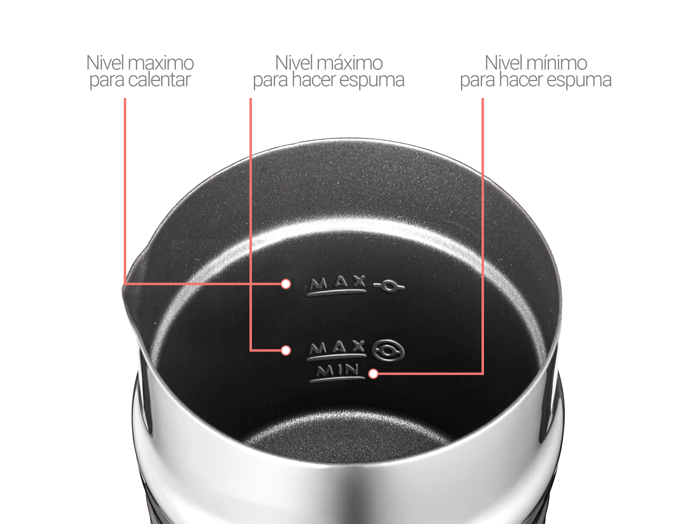 Foto 9 pulgar | Espumador De Leche Instantáneo, Espuma Caliente Y Fría Automática, De Leche Eléctrico, Calentador Smart - Tek Vainilla