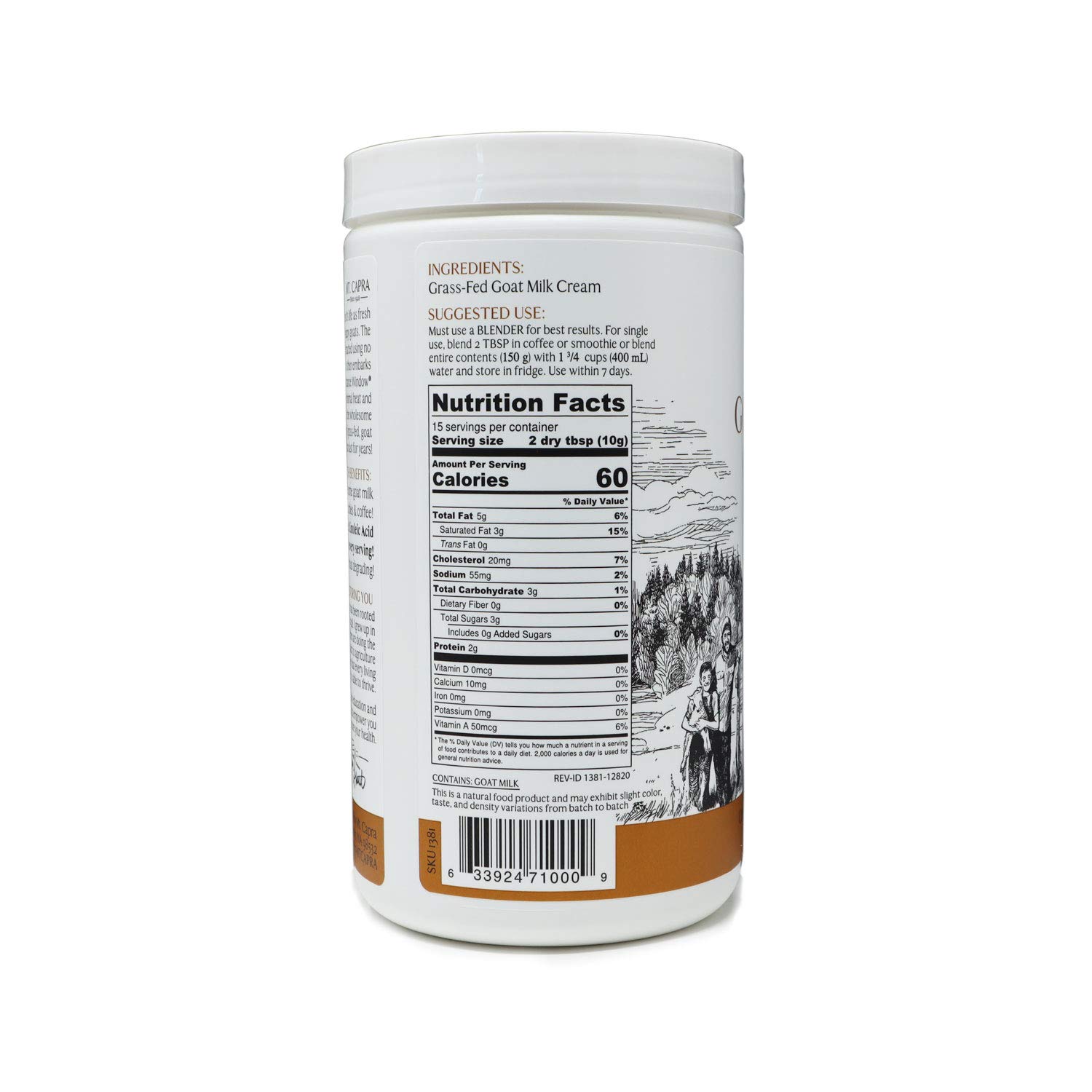 Foto 6 | Crema De Leche De Cabra En Hojuelas Mt. Capra Desde 1928 150 G - Venta Internacional.