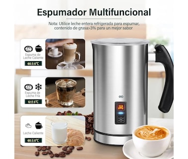 Foto 2 | Espumador De Leche Vaporizador De Leche Eléctrico 3 En 1 Eo Safe Imports Esi-20327 Plata