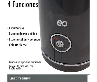 Foto 3 | Espumador Leche Calentador Hervidor Agua Chocolate Eo Safe Imports Esi-20330 Gris