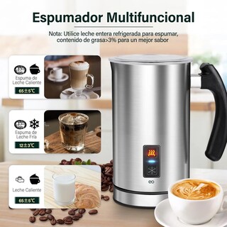 Foto 2 | Espumador De Leche Vaporizador De Leche Eléctrico Eo Safe Imports Esi-20309 Plata