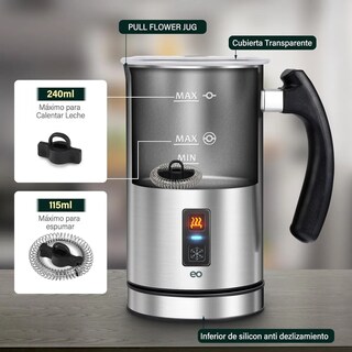 Foto 4 | Espumador De Leche Vaporizador De Leche Eléctrico Eo Safe Imports Esi-20309 Plata