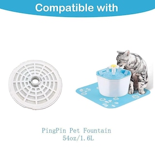 Foto 3 | Filtros De Repuesto Para Fuente De Agua Para Mascotas (5 Piezas) Huoguo - Venta Internacional.