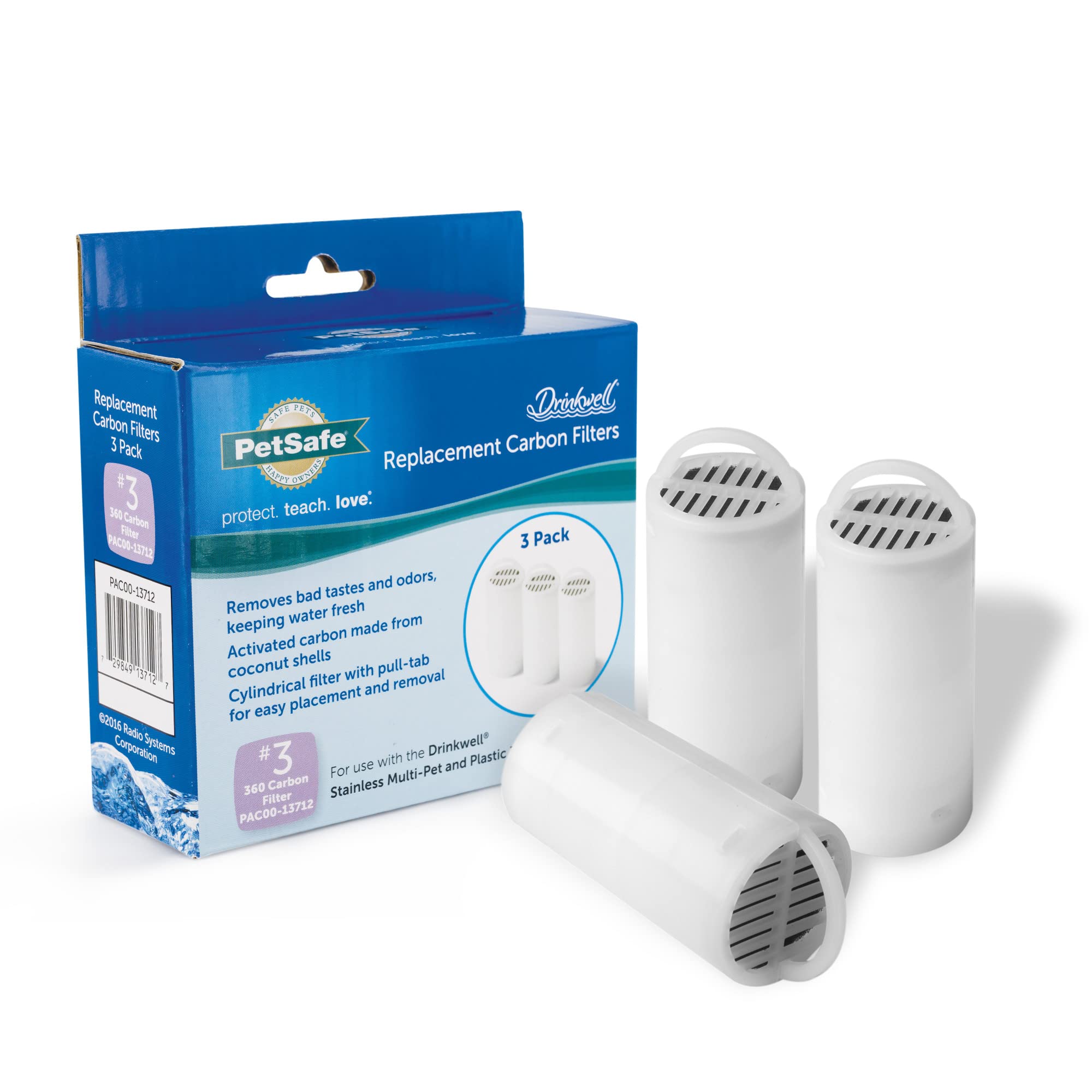 Filtros De Carbón De Repuesto Petsafe Drinkwell 360, Paquete De 3 - Venta Internacional.