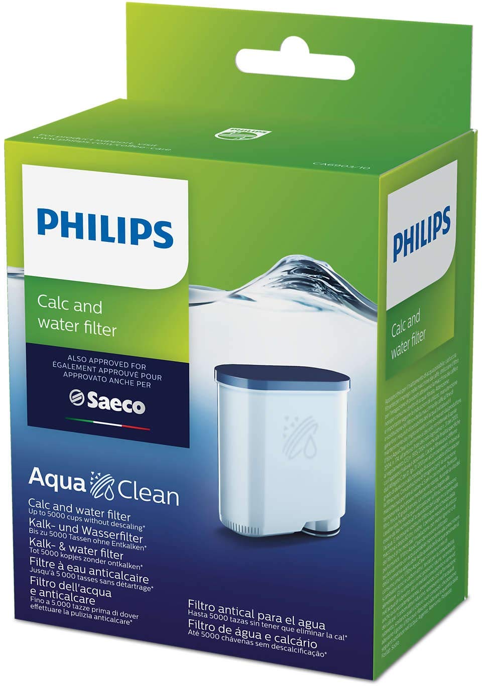 Foto 4 pulgar | Paquete De Filtros De Agua Philips Saeco Aquaclean, Paquete De 4 - Venta Internacional.