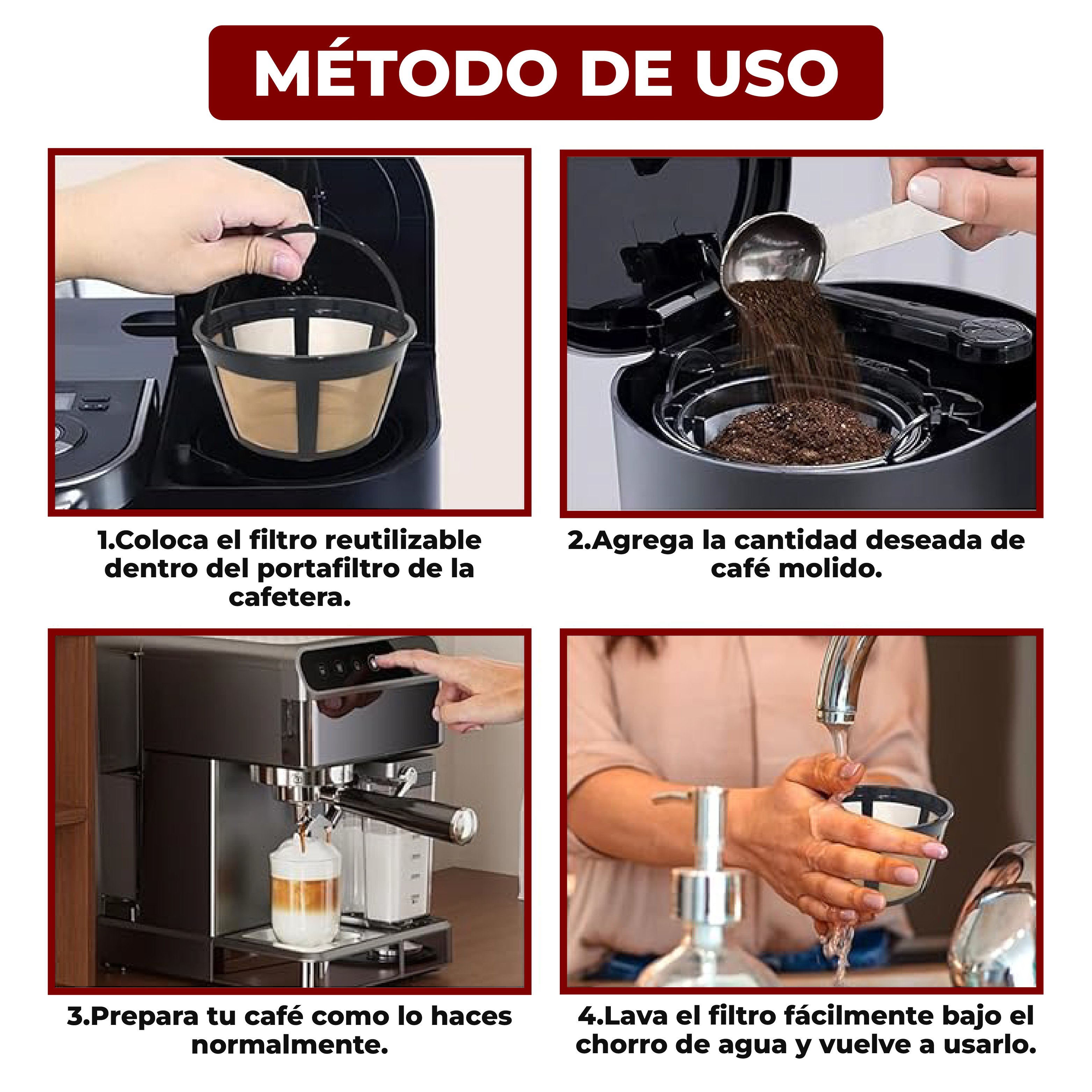 Foto 5 | Set De 2 Filtros Para Cafetera De 10 A 12 Tazas Estilo Canasta