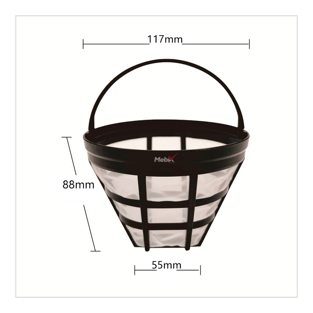 Foto 4 pulgar | Filtro Universal De Café Permanente Estilo Canasta Para Cafeteras