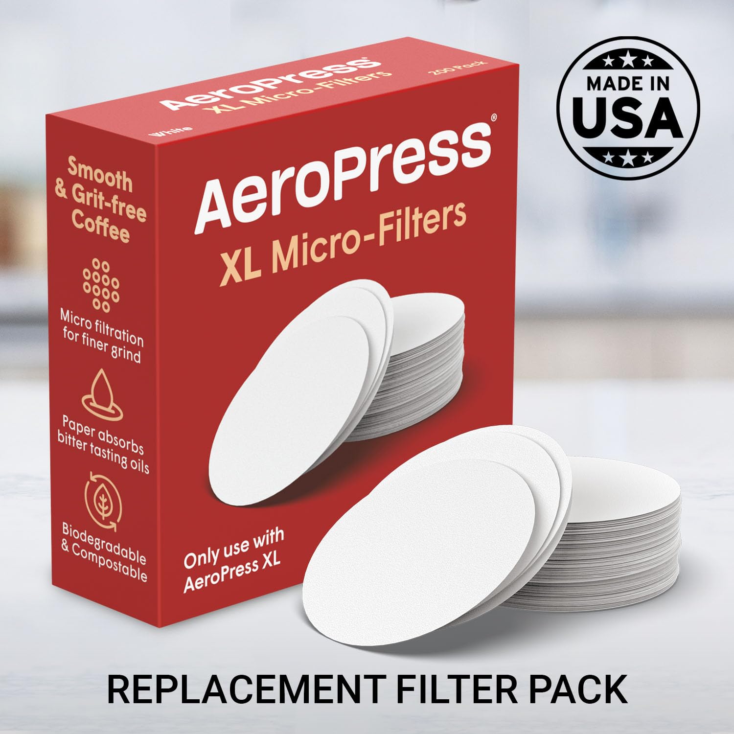 Foto 3 pulgar | Filtros de Repuesto para Cafetera Aeropress Xl 200 Piezas - Venta Internacional
