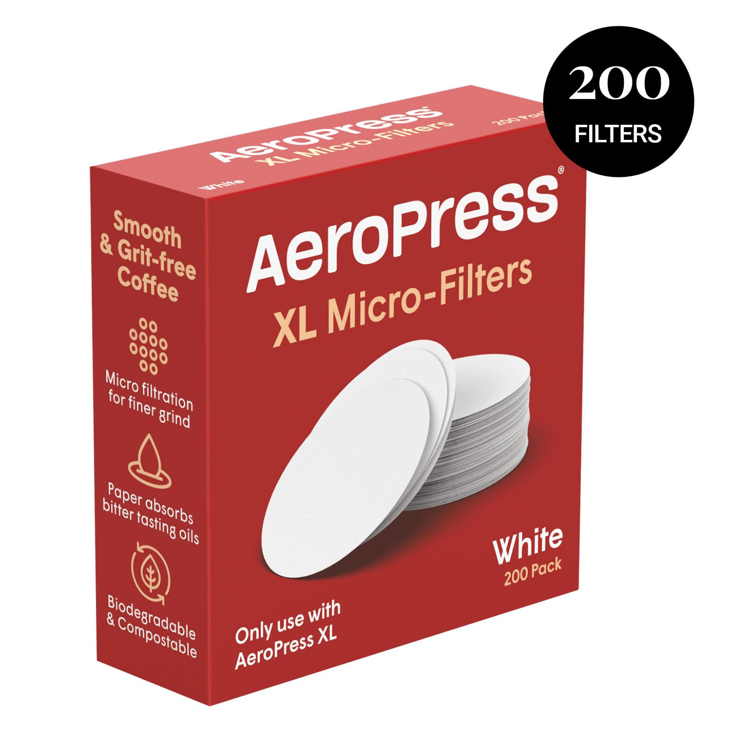 Foto 6 pulgar | Filtros de Repuesto para Cafetera Aeropress Xl 200 Piezas - Venta Internacional