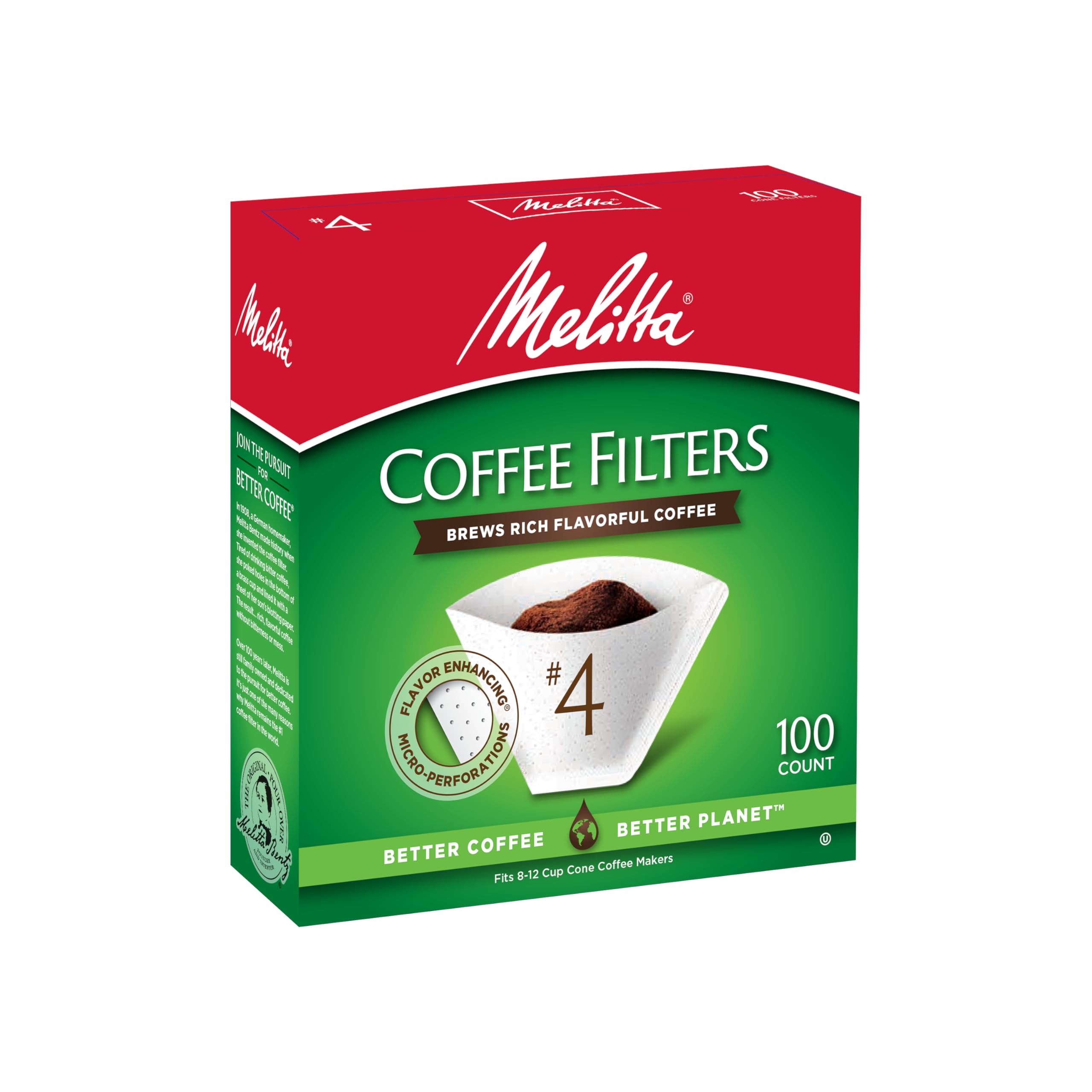Foto 4 pulgar | Filtros De Café Melitta #4 Cone 600 En Total (paquete De 6) - Venta Internacional.