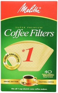 Foto 1 | Filtros De Café Melitta 620122 Natural Brown Cone #1 40 Ct X5 - Venta Internacional.