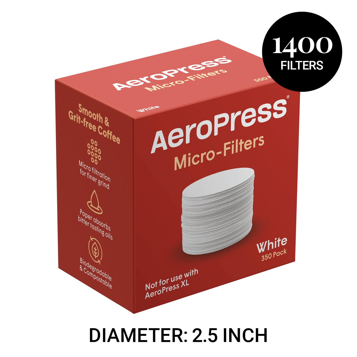 Foto 6 pulgar | Filtros de Repuesto para Cafetera AeroPress 4 Pack -  Venta Internacional
