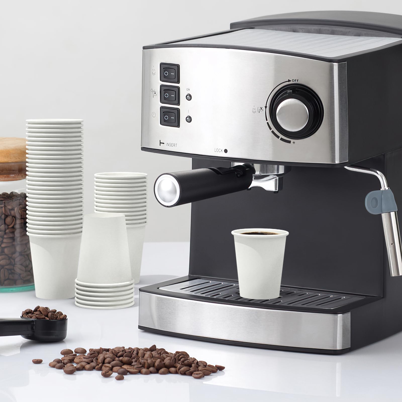 Foto 5 | Tazas De Café Dealusy De Papel Apto Para Alimentos  8 Onzas  100 Unidades  Sin Fugas - Venta Internacional.