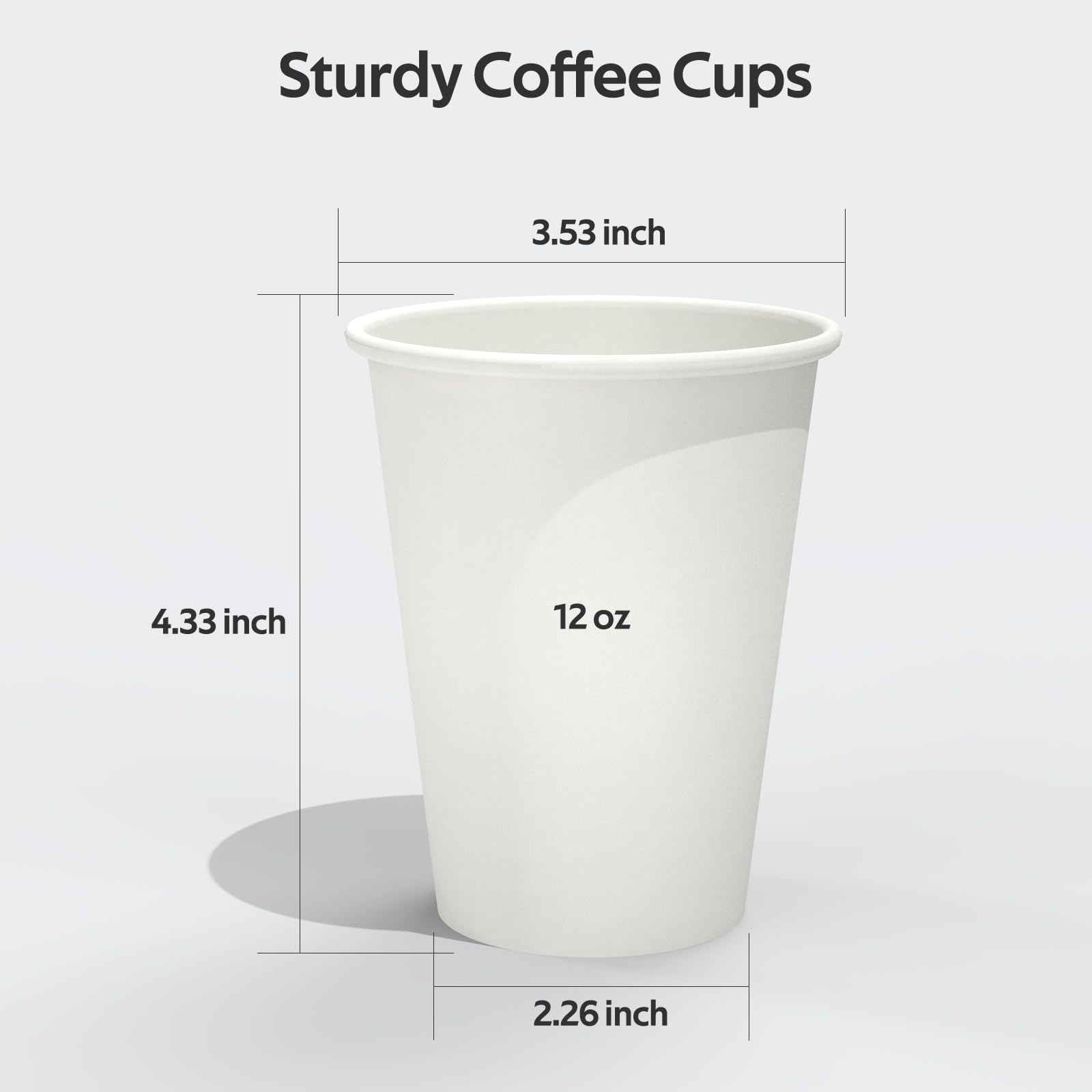 Foto 3 pulgar | Tazas De Café Dealusy De Papel Apto Para Alimentos  12 Onzas  100 Unidades  Sin Fugas - Venta Internacional.