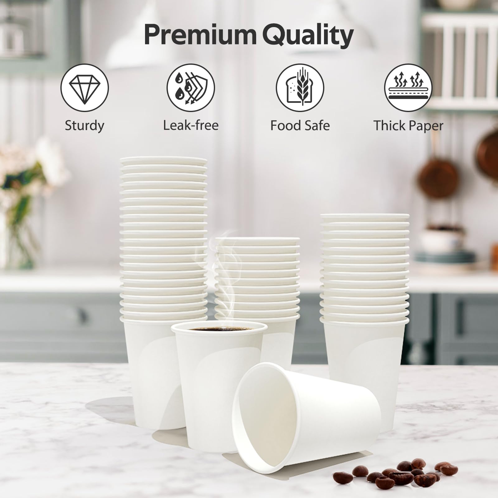 Foto 4 pulgar | Tazas De Café Dealusy De Papel Apto Para Alimentos  12 Onzas  100 Unidades  Sin Fugas - Venta Internacional.