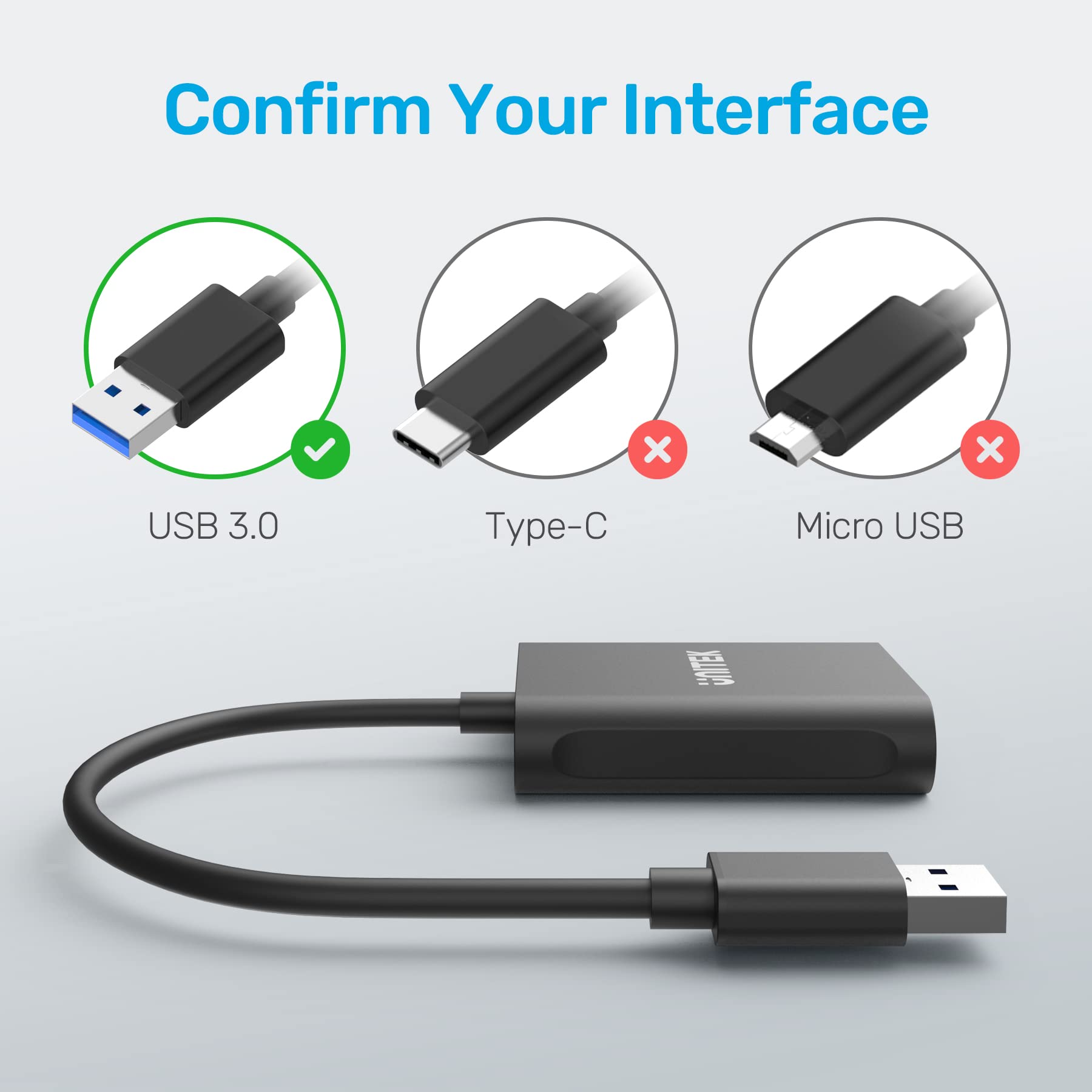 Foto 2 | Lector De Tarjetas Usb Unitek De 3 Ranuras Usb 3.0 Compact Aluminium - Venta Internacional.
