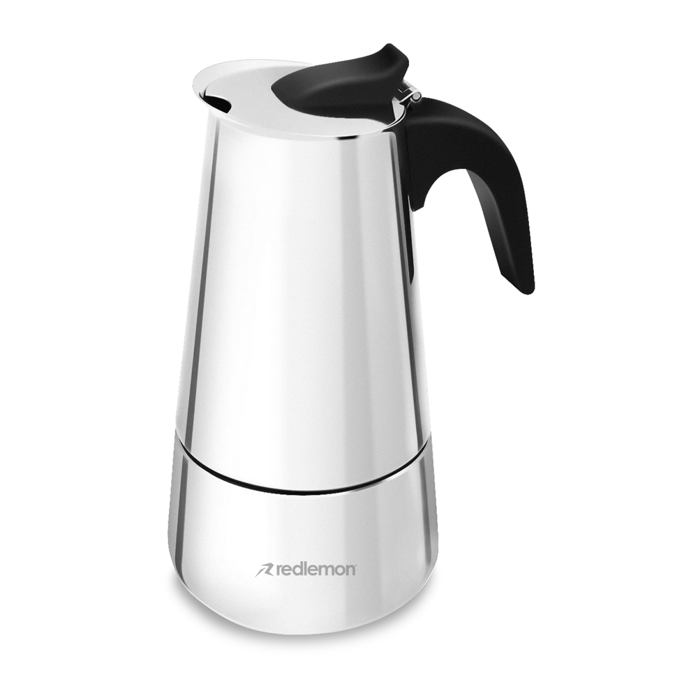 Cafetera Italiana Redlemon 81220 tipo Moka Acero Inoxidable 300 ml Plateado