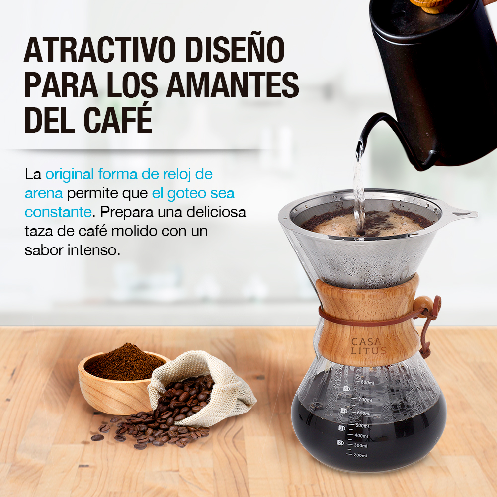 Foto 4 pulgar | Cafetera Individual Redlemon 81310 Chemex Grande color Transparente