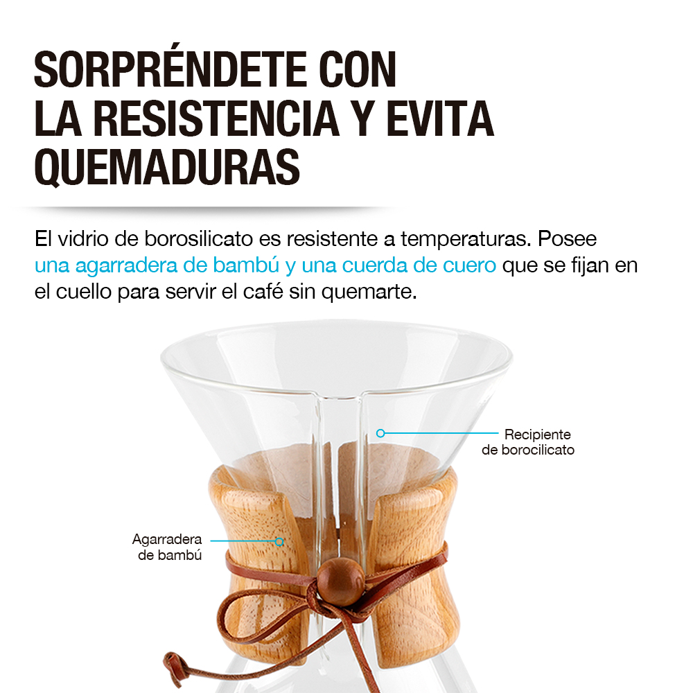 Foto 5 pulgar | Cafetera Individual Redlemon 81310 Chemex Grande color Transparente