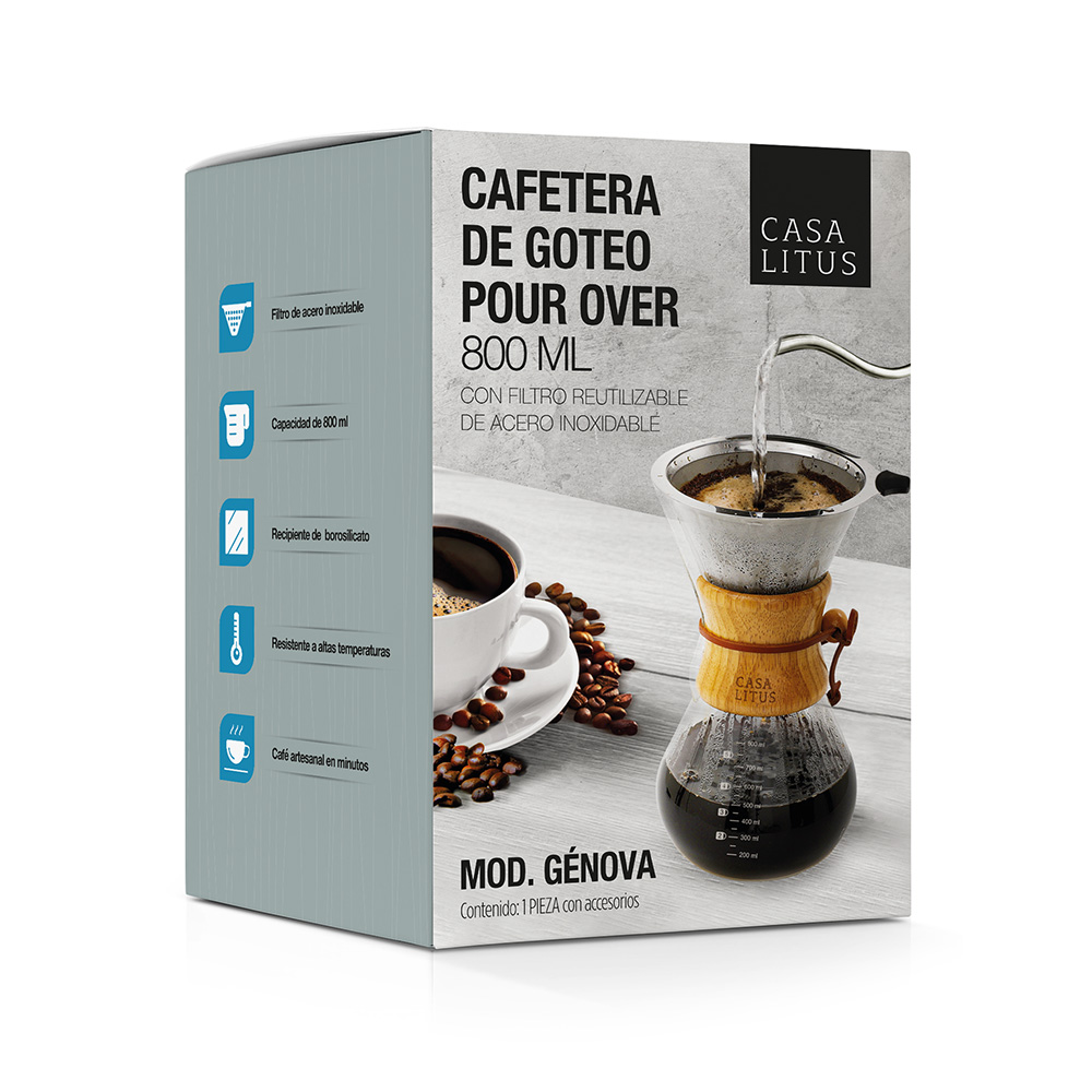 Foto 9 pulgar | Cafetera Individual Redlemon 81310 Chemex Grande color Transparente