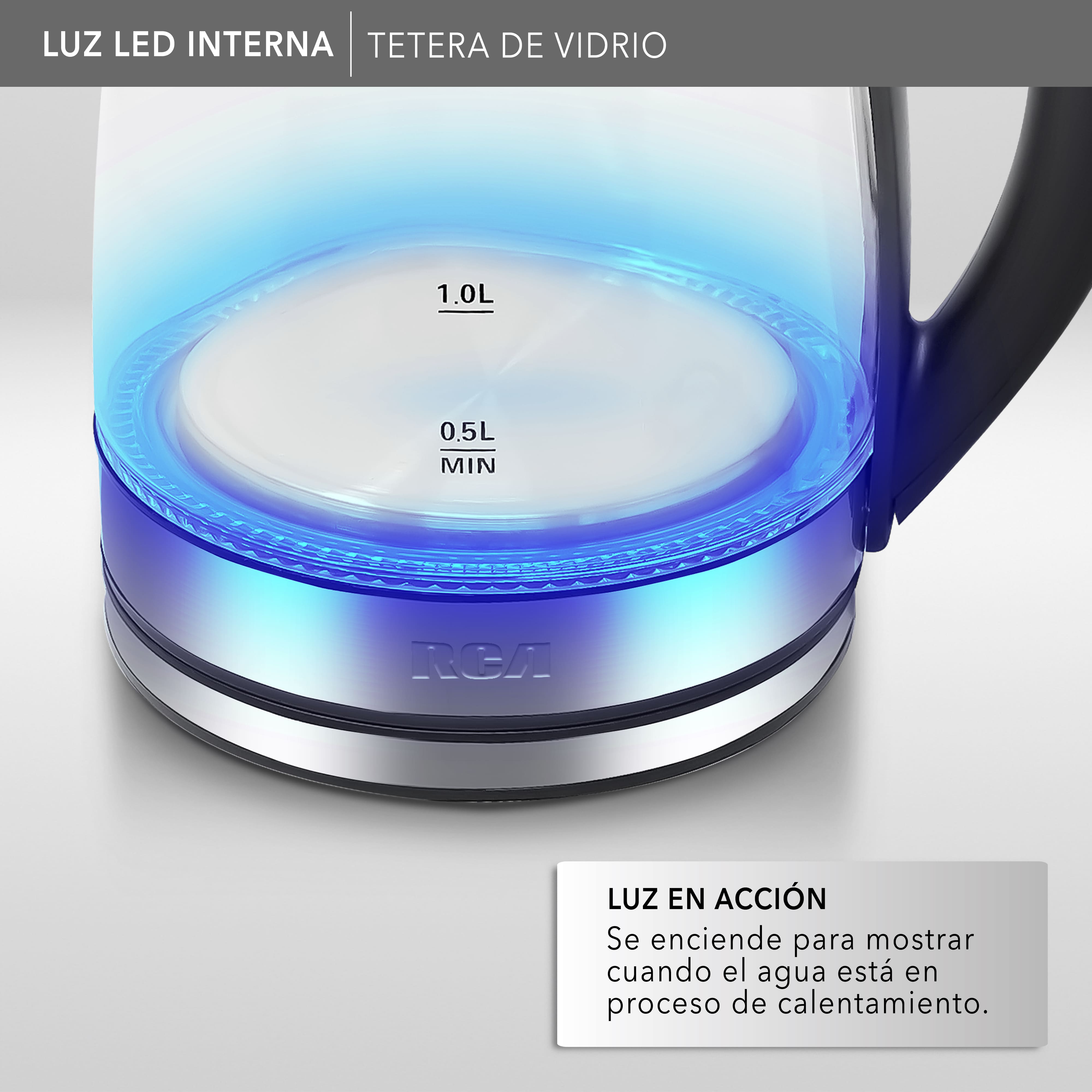 Foto 7 | Tetera de Vidrio RCA Eléctrica RC-328