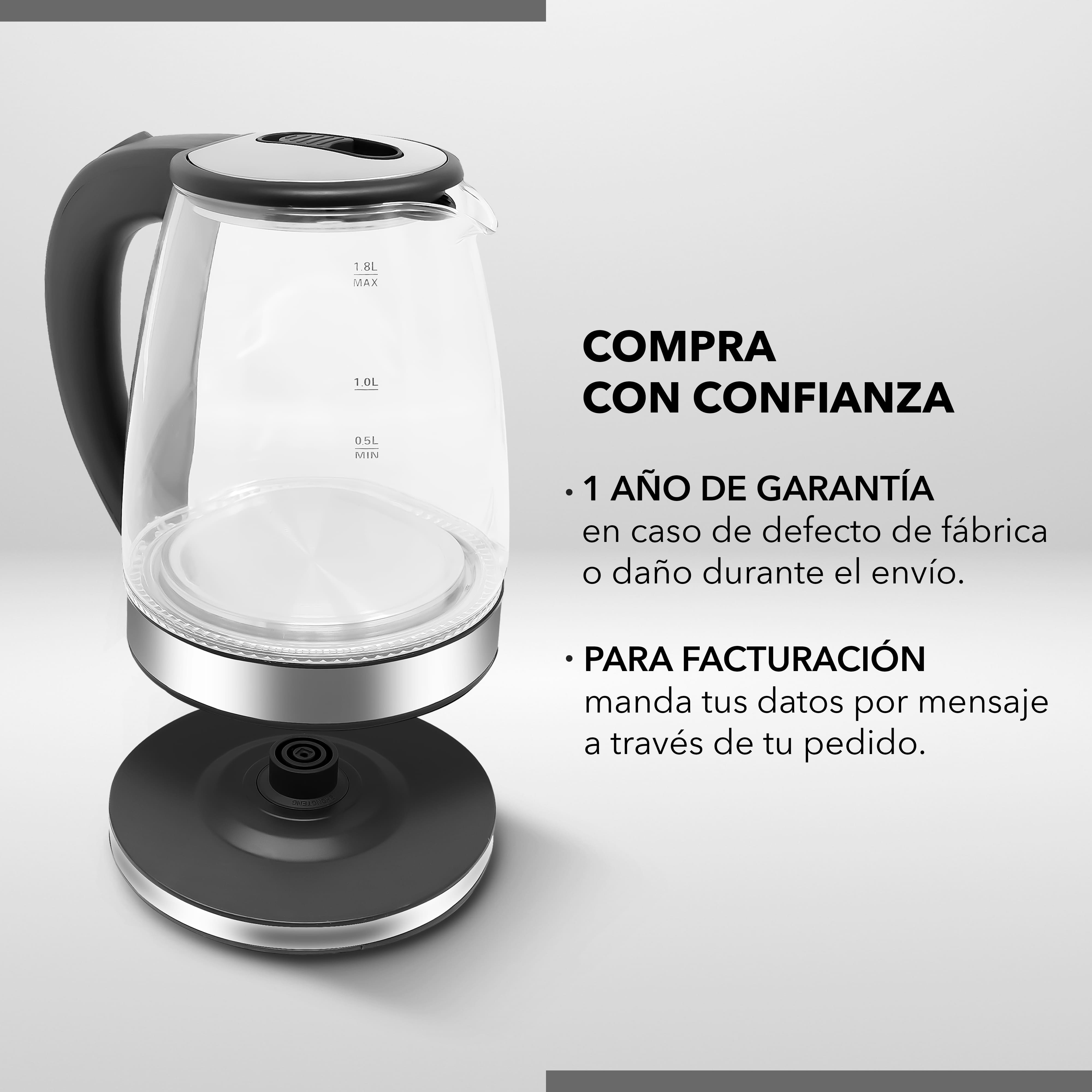 Foto 8 | Tetera de Vidrio RCA Eléctrica RC-328