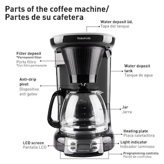 Foto 4 | Cafetera Taurus Velvet Digital Programable color Negro