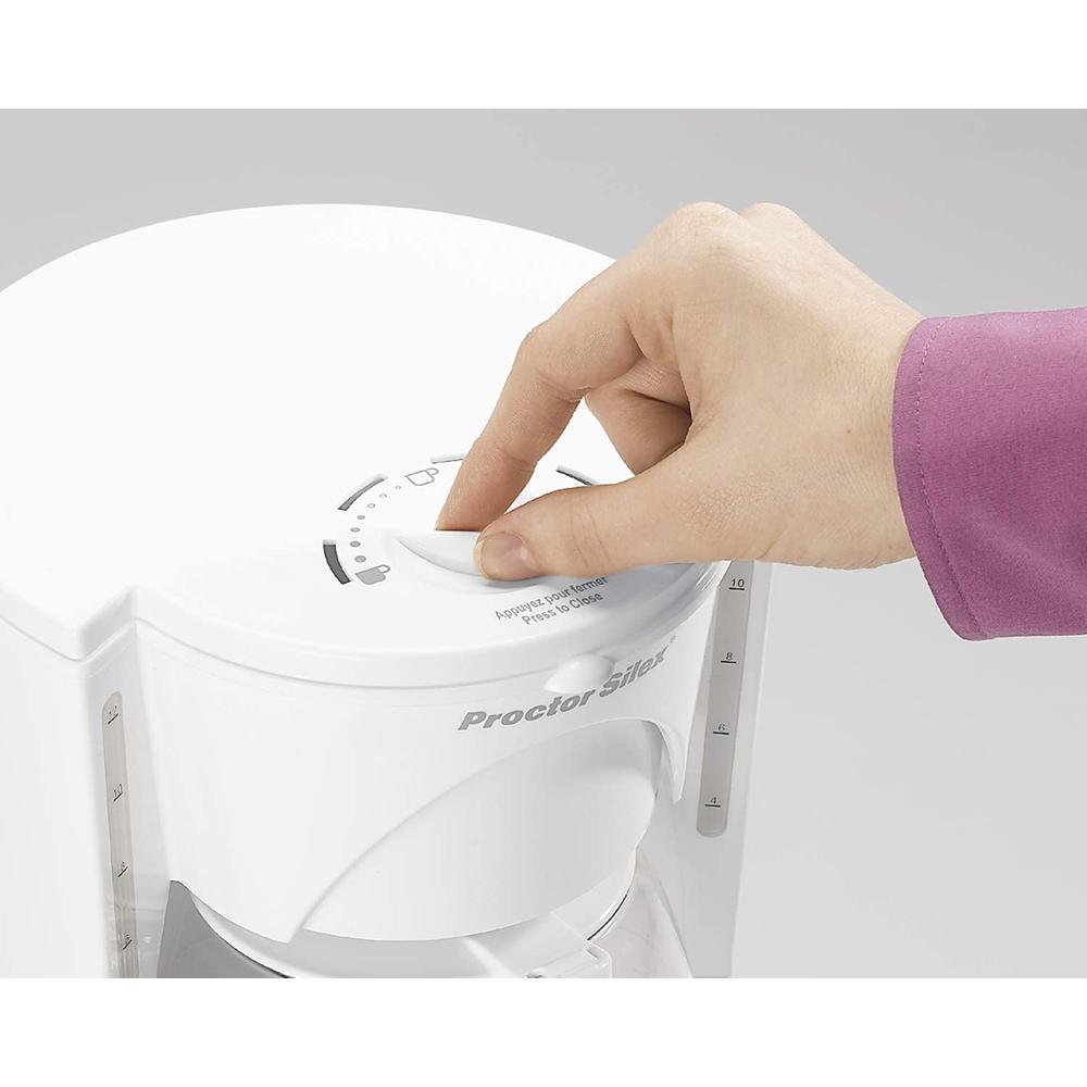 Foto 4 pulgar | Cafetera Proctor Silex 48521 color Blanco 12 Tazas de Goteo