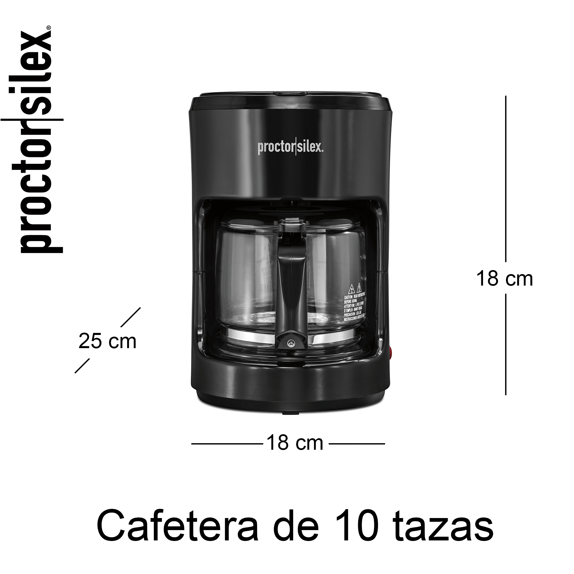 Foto 9 pulgar | Cafetera Proctor Silex 48351ps Negra 10 Tazas