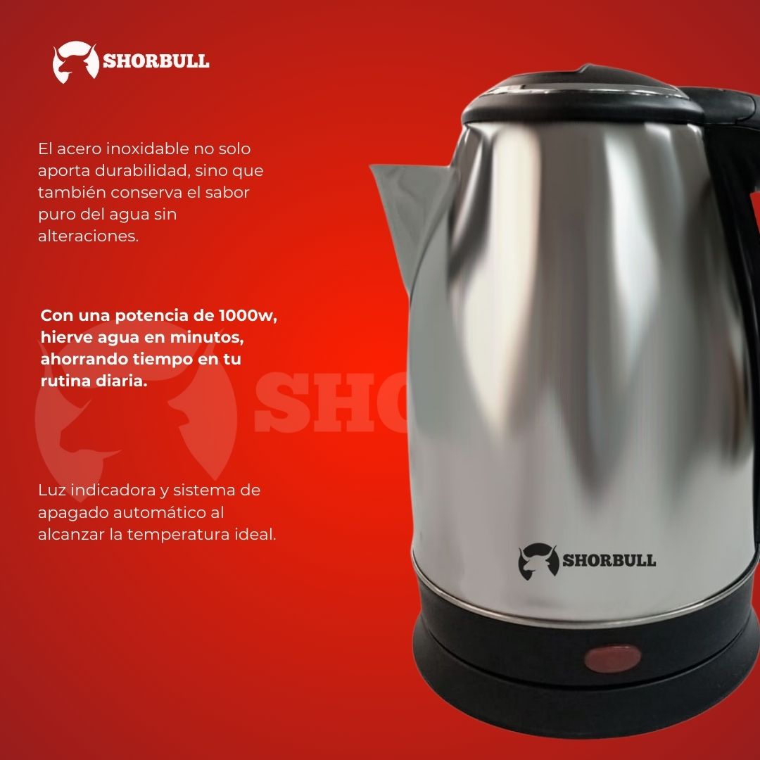 Foto 6 | Tetera Eléctrica 2 l Shorbull