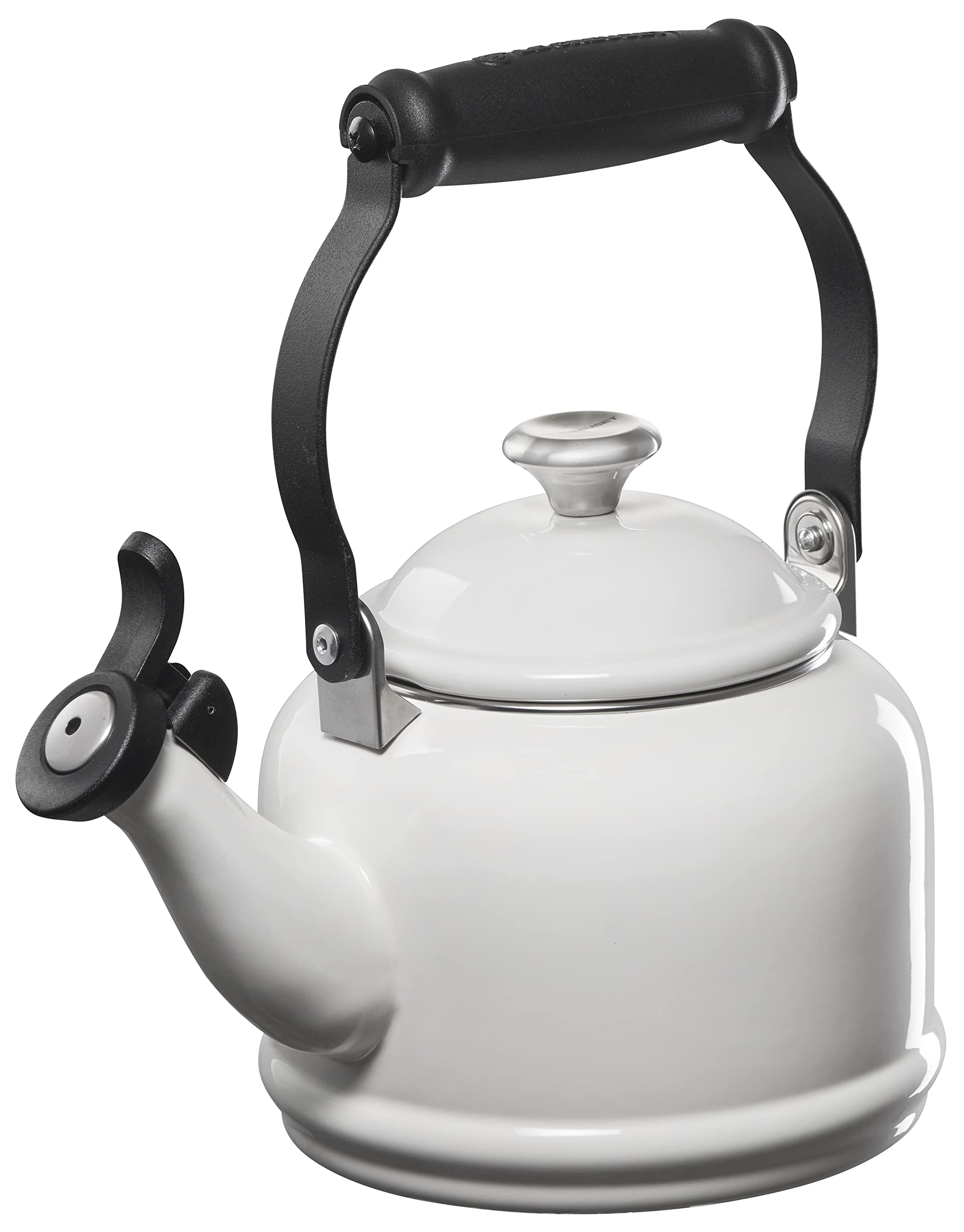 Tetera Le Creuset Esmalte On Steel Demi, 1,2 L, Color Blanco - Venta Internacional.