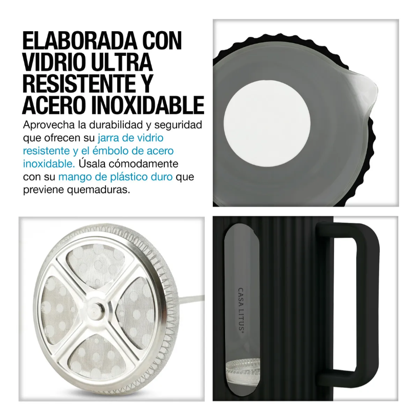 Foto 5 pulgar | Prensa Francesa Xtellar de Vidrio 1 l -