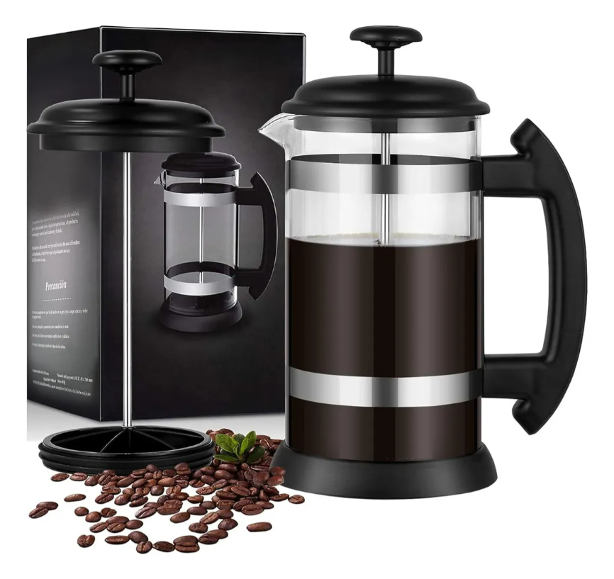 Cafetera Xtellar De Prensa Francesa, 1l De Vidrio Color Transparente
