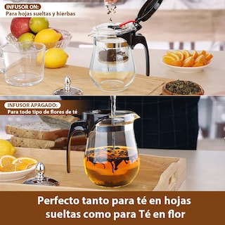 Foto 3 | Tetera Xtellar De Vidrio Para Infusiones Color Transparente