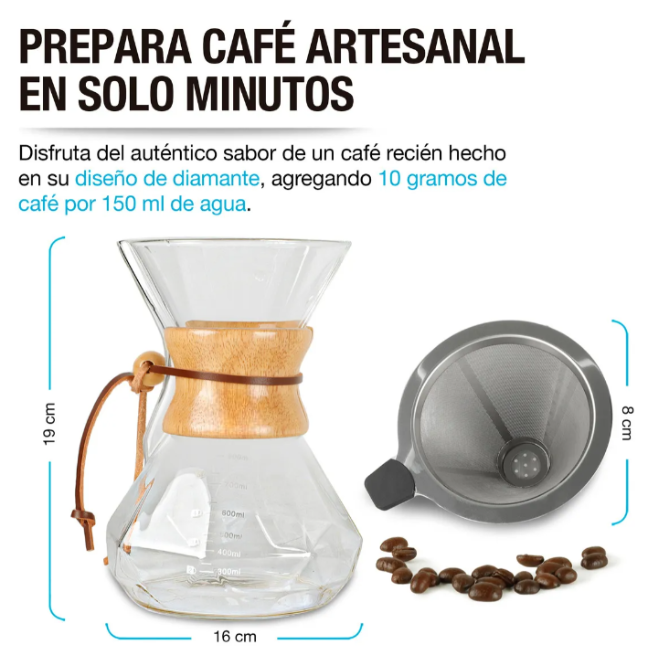 Foto 6 pulgar | Cafetera Artesanal Xtellar