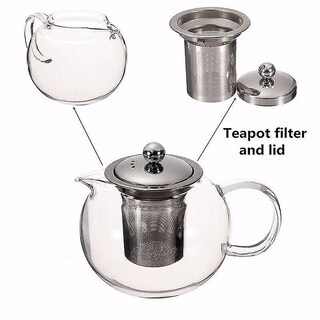 Foto 5 | Hervidor Eléctrico De Vidrio Resistente Al Calor De 650 Ml Con Infusor De Té - Venta Internacional.
