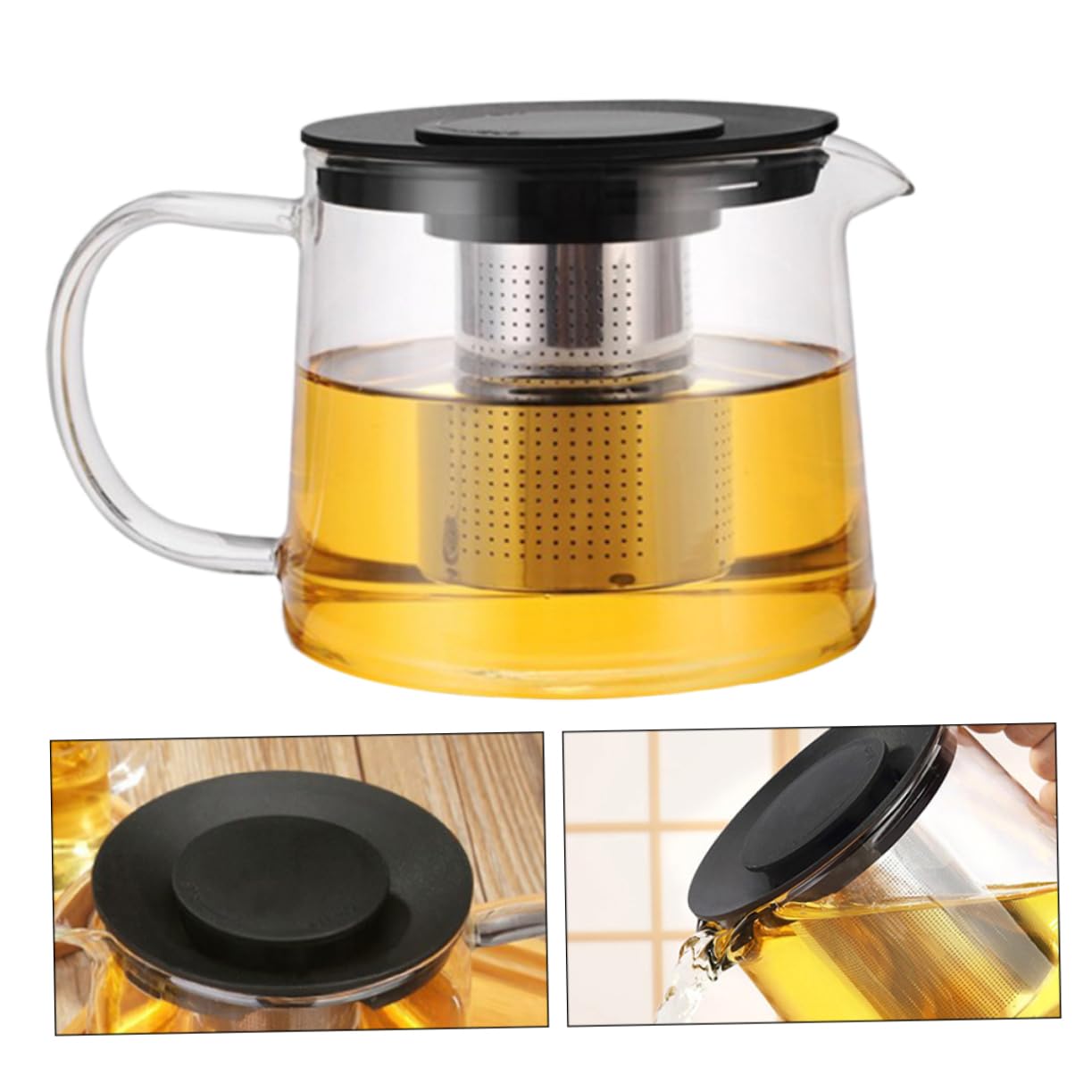 Foto 1 | Tetera De Cristal Feltechelectr Kungfu, Resistente Al Calor, 1500 Ml - Venta Internacional.
