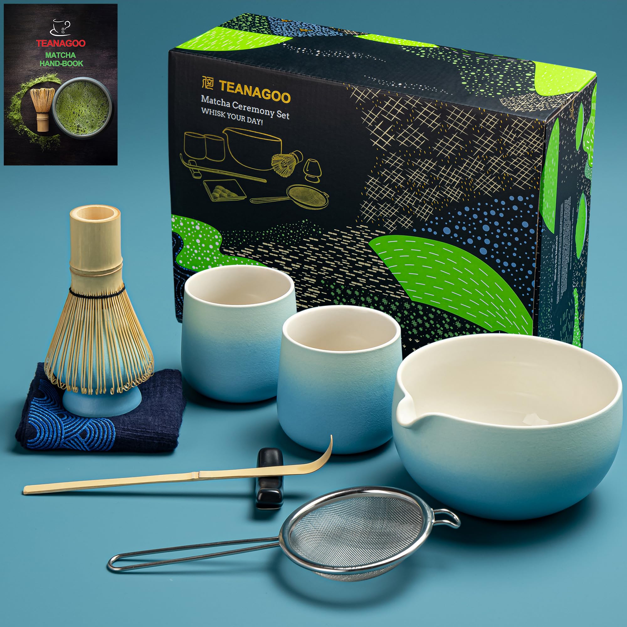 Foto 2 pulgar | Juego De Batidores De Matcha Teanagoo, 9 Unidades, Cerámica, Para Ceremonia - Venta Internacional.