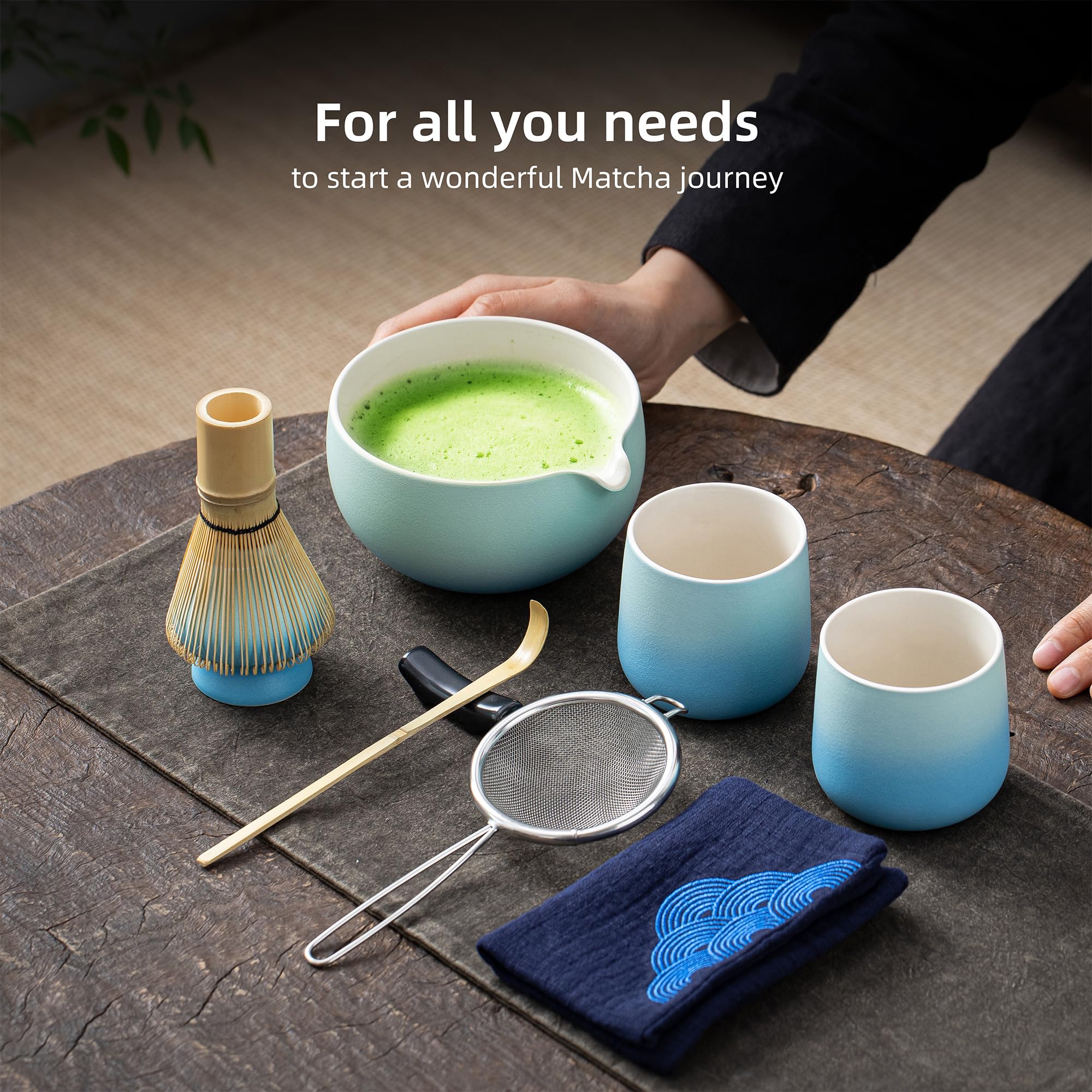 Foto 2 | Juego De Batidores De Matcha Teanagoo, 9 Unidades, Cerámica, Para Ceremonia - Venta Internacional.