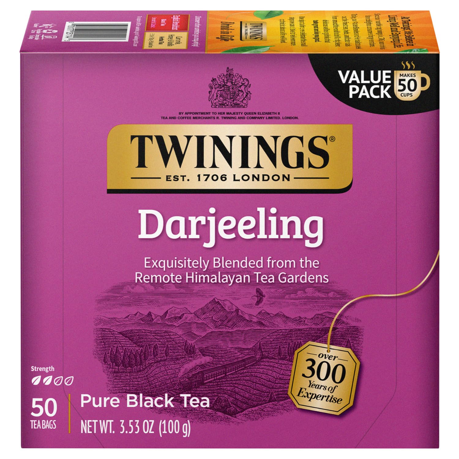 Foto 2 pulgar | Té Negro Darjeeling De Tea Twinings, 50 Bolsas Envueltas Individualmente - Venta Internacional.