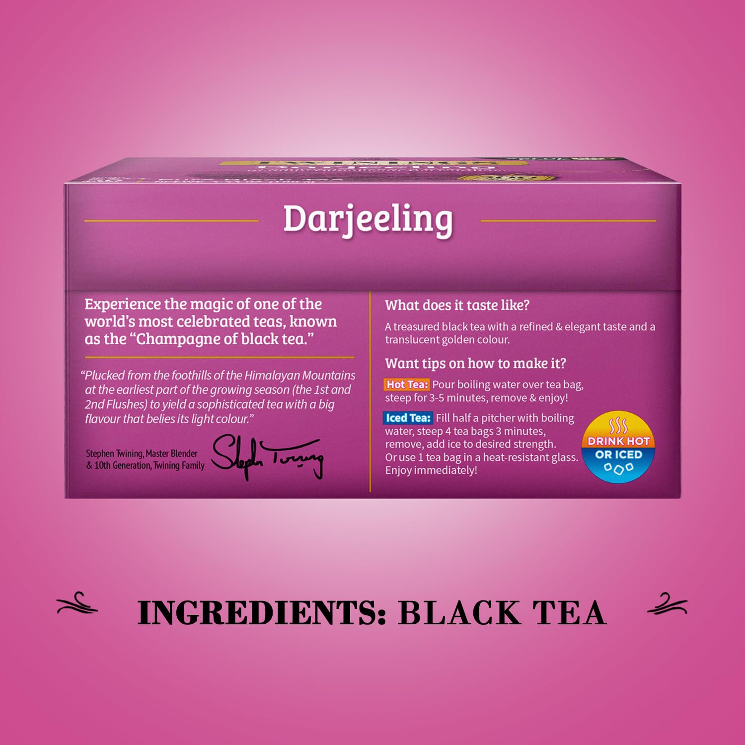 Foto 4 pulgar | Té Negro Darjeeling De Tea Twinings, 50 Bolsas Envueltas Individualmente - Venta Internacional.