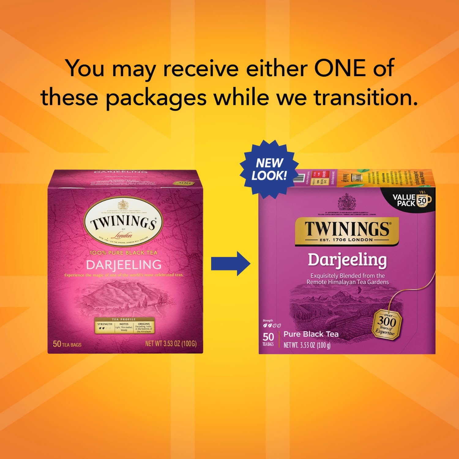Foto 5 pulgar | Té Negro Darjeeling De Tea Twinings, 50 Bolsas Envueltas Individualmente - Venta Internacional.