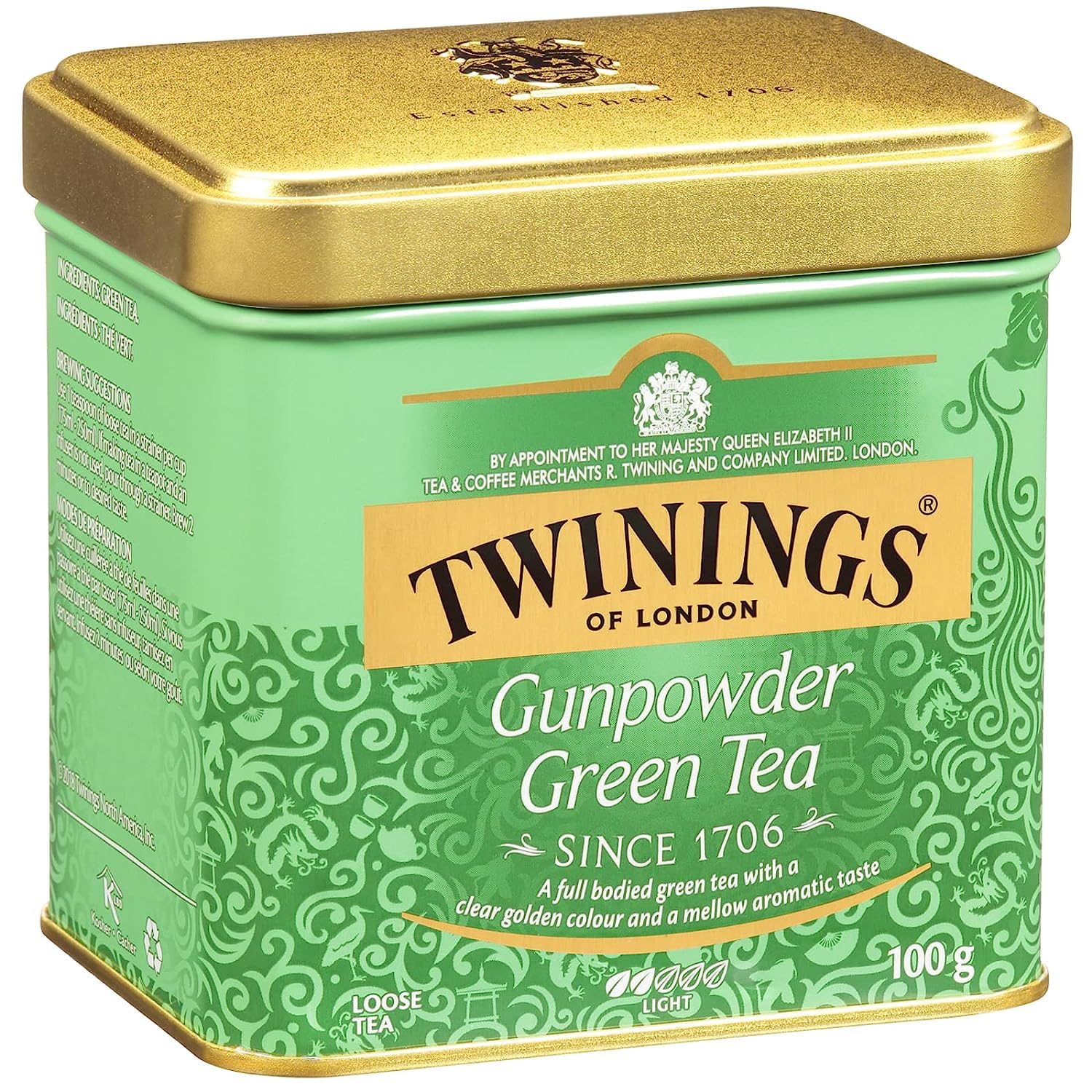 Foto 5 pulgar | Lata De Pólvora Suelta De Té Verde Twinings De 100 G - Venta Internacional.