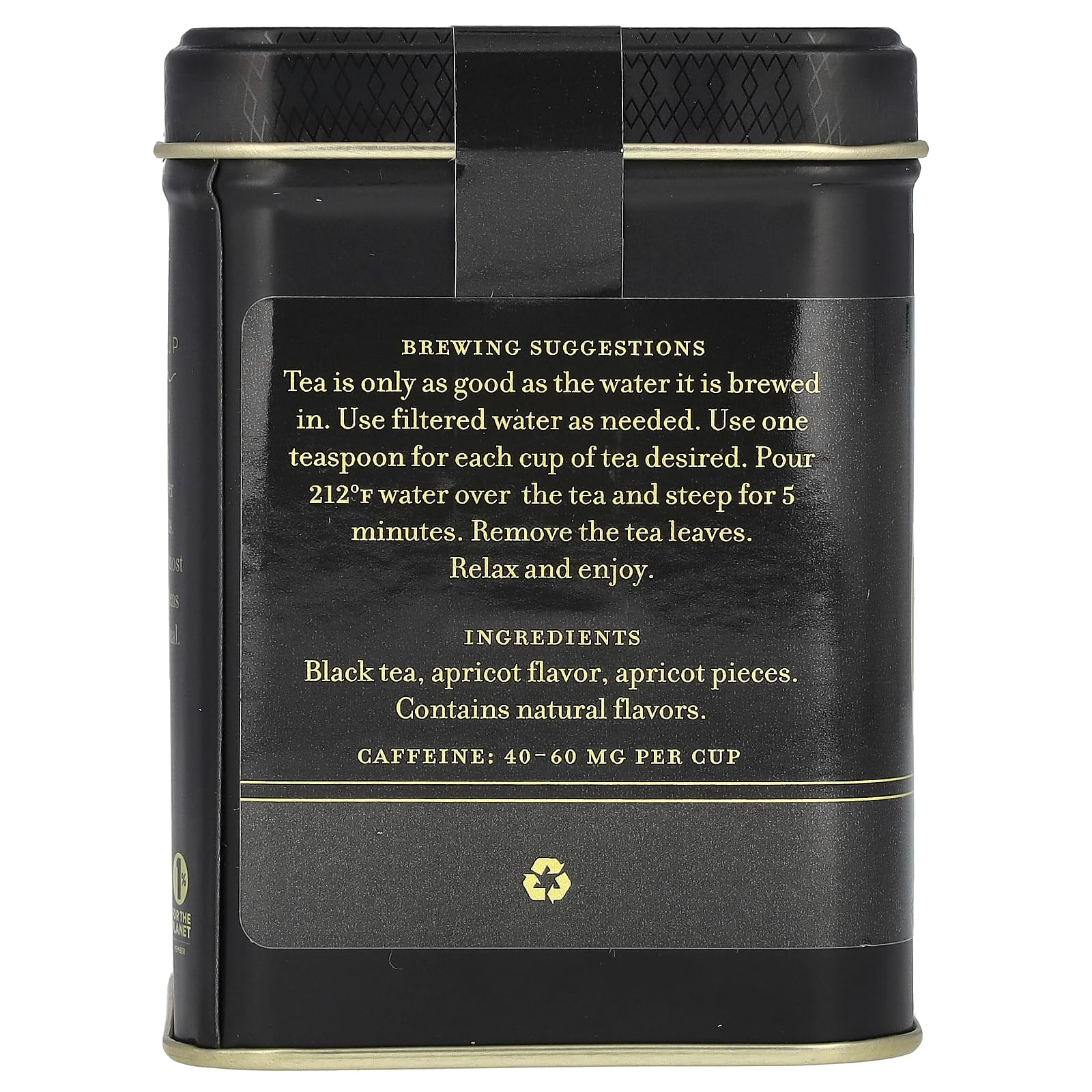Foto 3 pulgar | Tea Harney & Sons Té Negro Sabor Albaricoque 112 G - Venta Internacional.