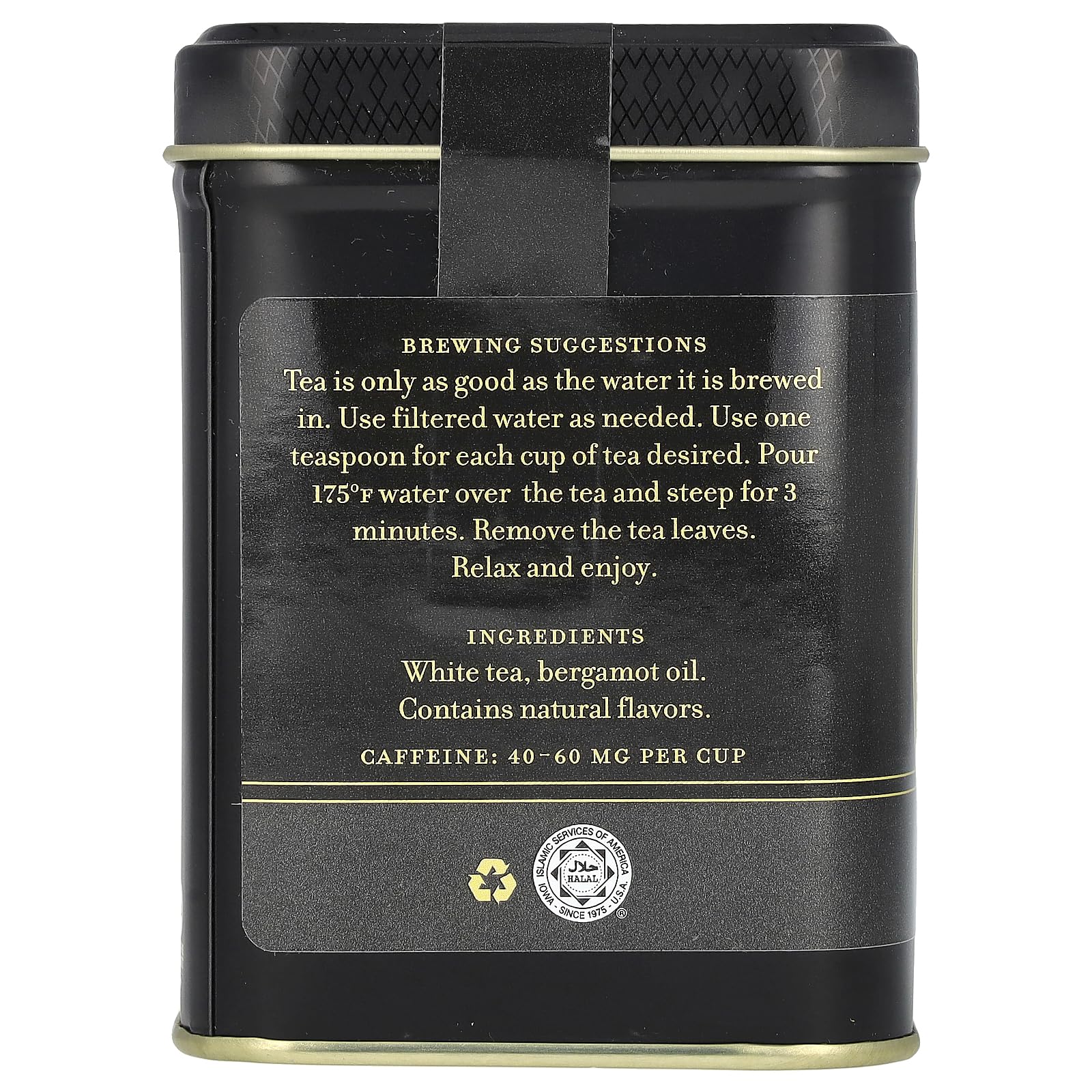Foto 3 pulgar | Tea Harney & Sons Winter White Earl Grey  60 Ml  Hojas Sueltas - Venta Internacional.