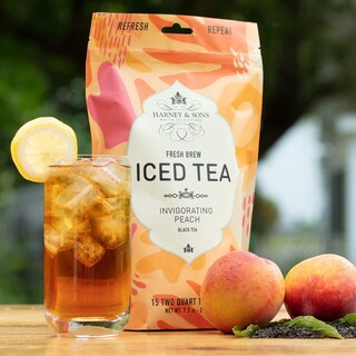 Foto 2 | 15 Bolsitas De Té Grandes Con Sabor A Melocotón De Iced Tea Harney & Sons - Venta Internacional.