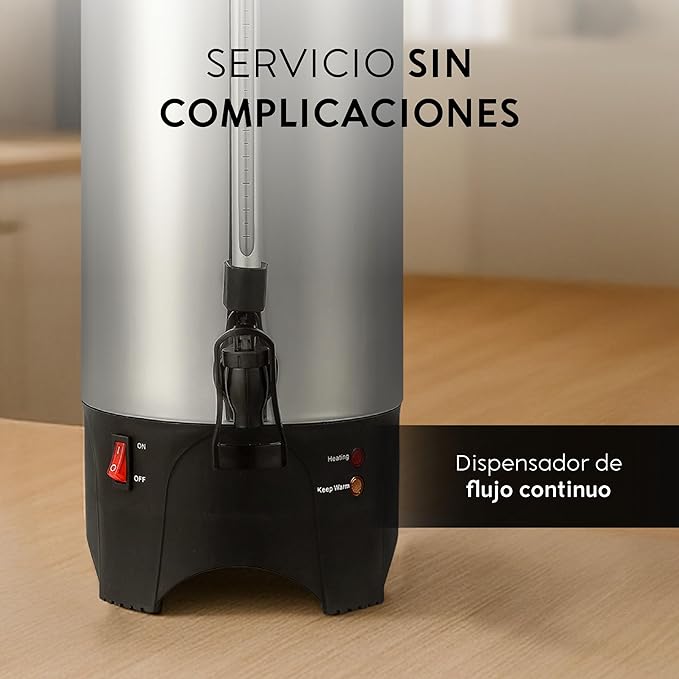 Foto 4 | Urna Cafetera 50 Tazas 7.4l Dispensador Temperatura Ideal