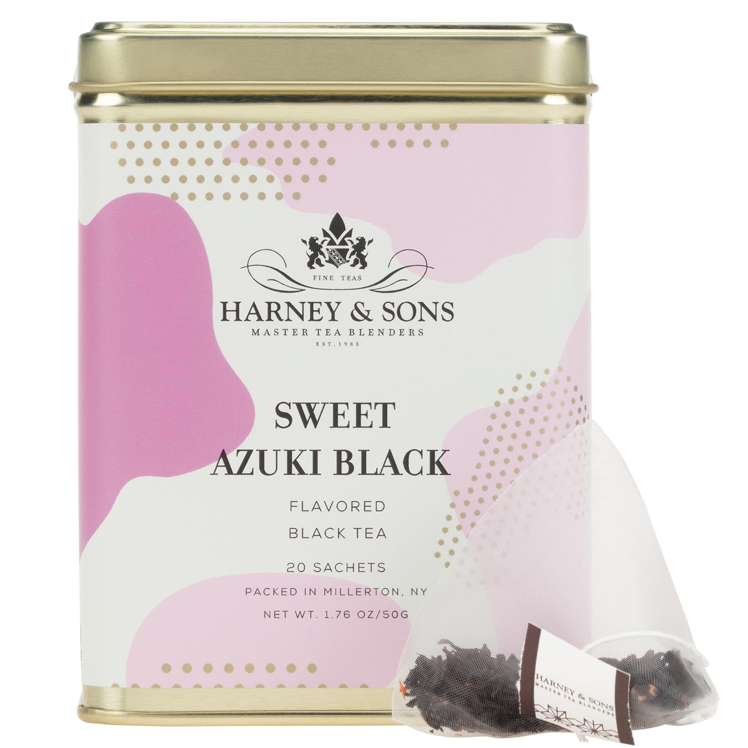 Foto 2 pulgar | Tea Harney & Sons Sweet Azuki Black Vanilla Red Bean 20 Sobres - Venta Internacional.