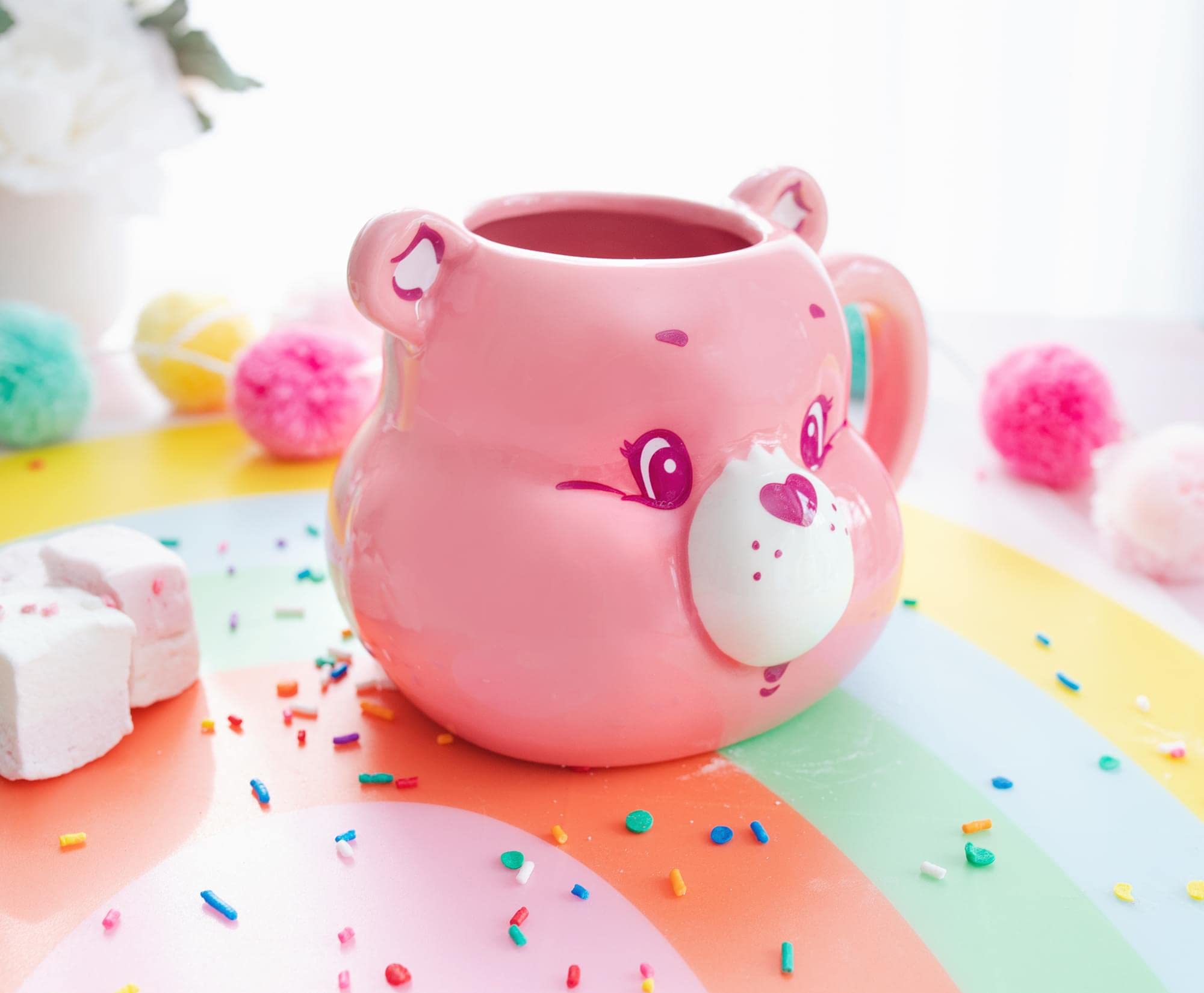 Foto 7 pulgar | Taza De Cerámica Silver Buffalo Care Bears Cheer Bear, 590 Ml - Venta Internacional.